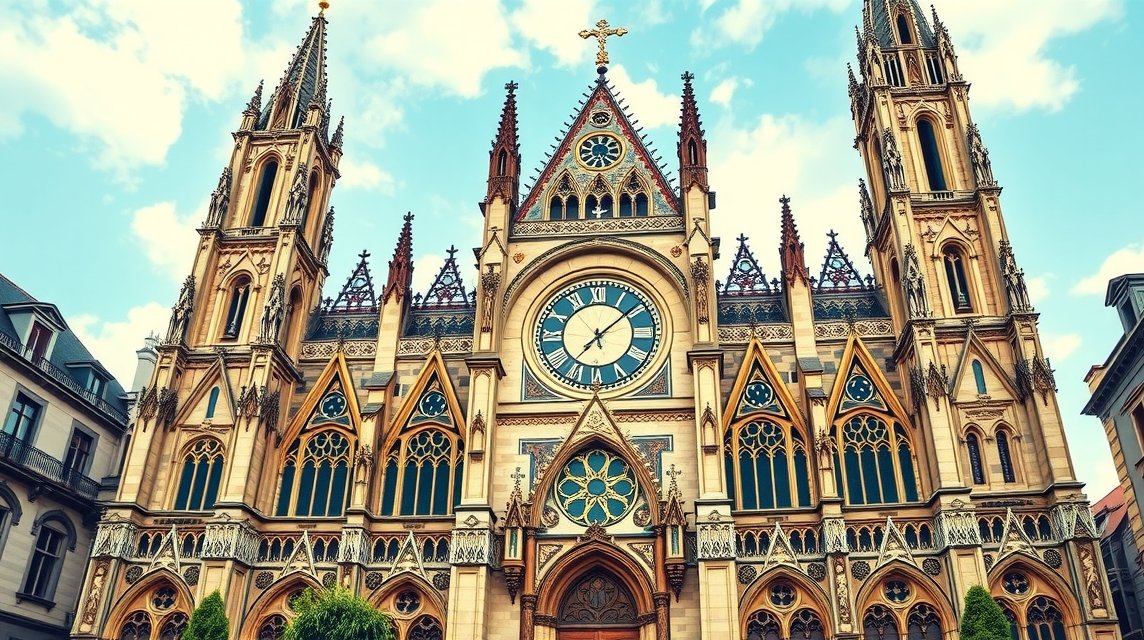 A Lyonban található impozáns katedrális csillagászati órával