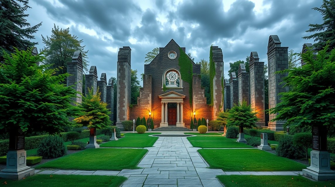 Aegidienkirche romjai Hannoverben, háborús emlékmű.