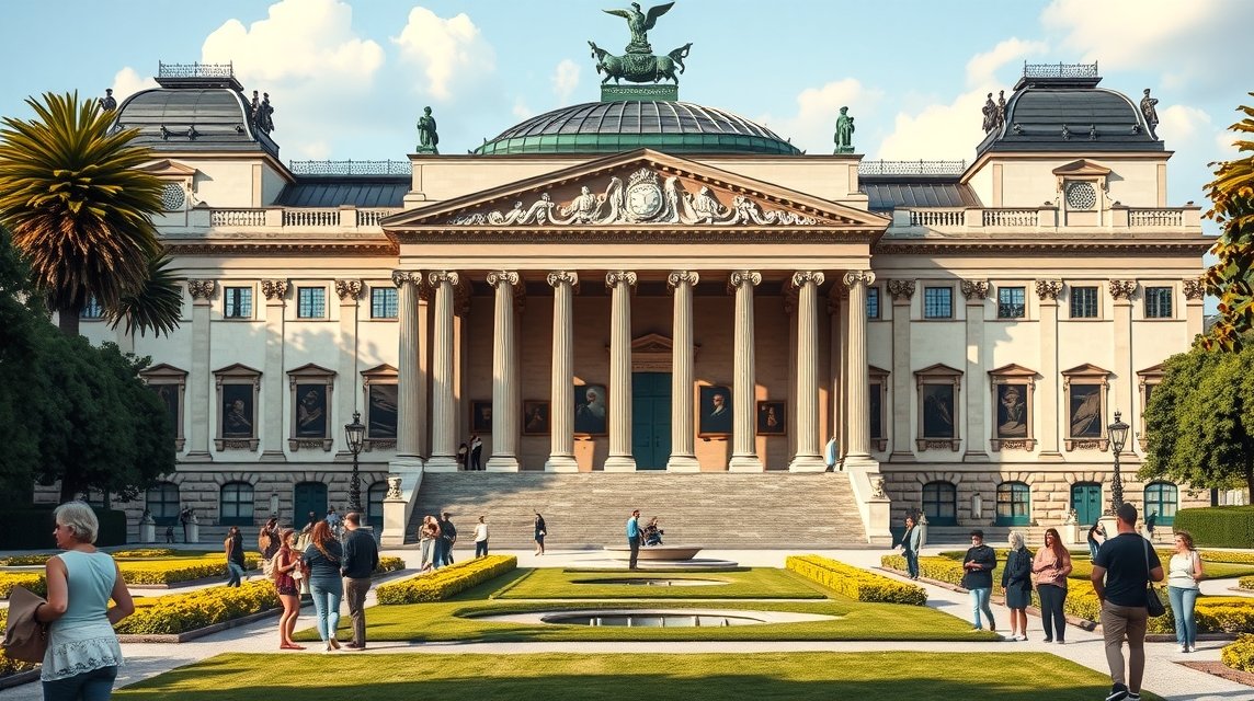 Alte Pinakothek épülete Münchenben, klasszikus művészet fellegvára