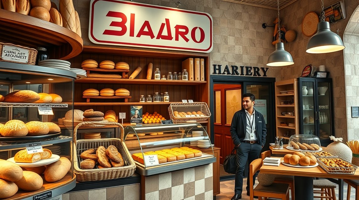 Friss péksütemények és sütemények az aradi pékségben.