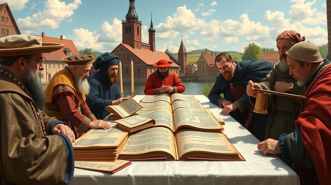 Augsburg vallás - Az Augsburgi Vallásbéke jelentősége 1 Történelmi tanácskozás Augsburgban, az 1555-ös Vallásbéke idején.