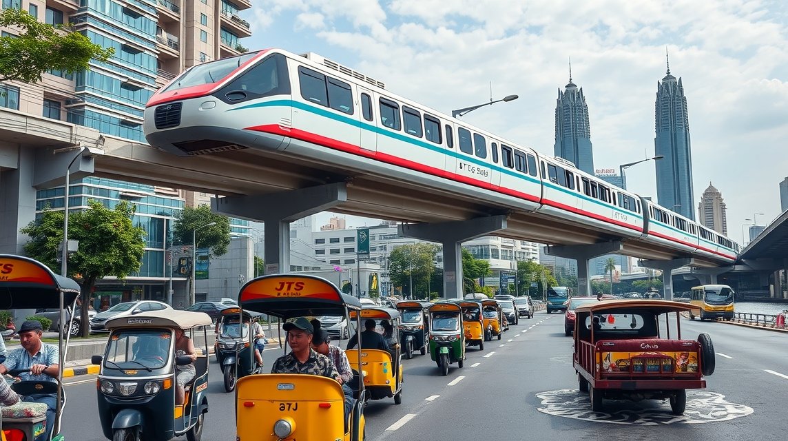Bangkok közlekedése: tuk-tukok és BTS magasvasút