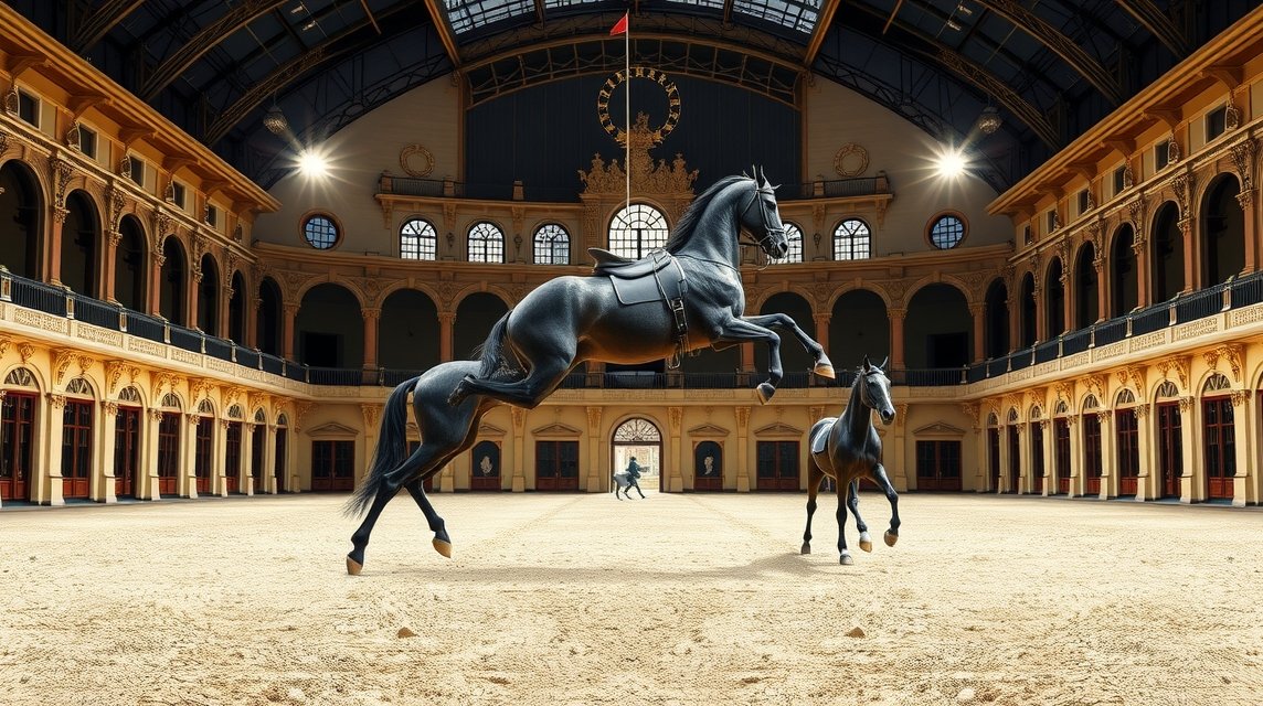 Lipicai lovak a Spanyol Lovasiskolában, Bécs