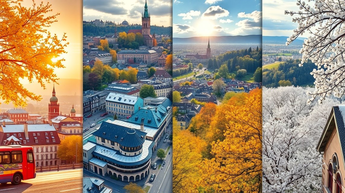 Tavaszi és őszi tájak Bernben, városnézési lehetőségek.