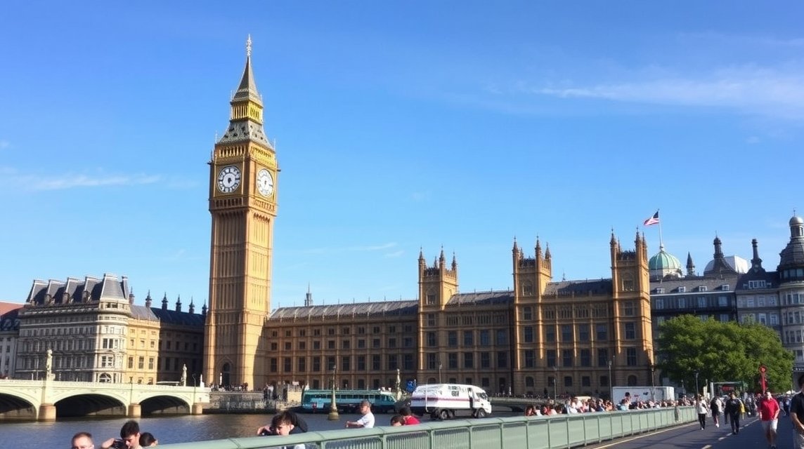 A Big Ben harangtornya és a Parlament épülete Londonban
