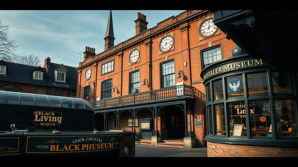 Black Country Living Museum épülete Birminghamban, Angliában.