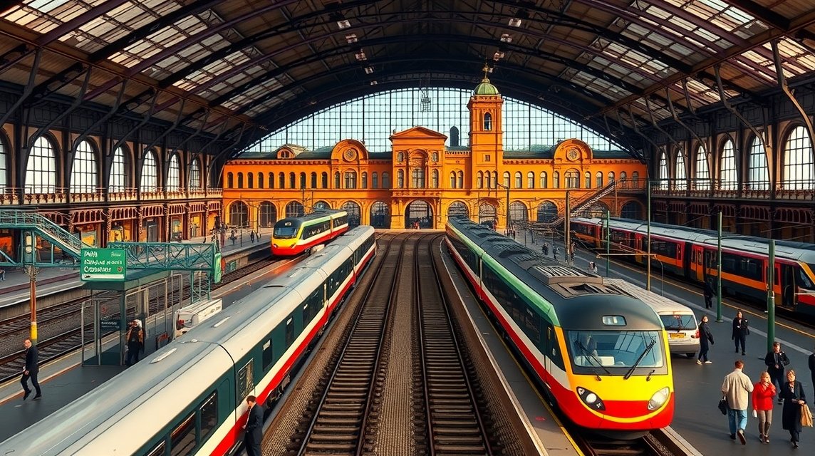 Bologna közlekedése: modern vonatok a történelmi pályaudvarnál