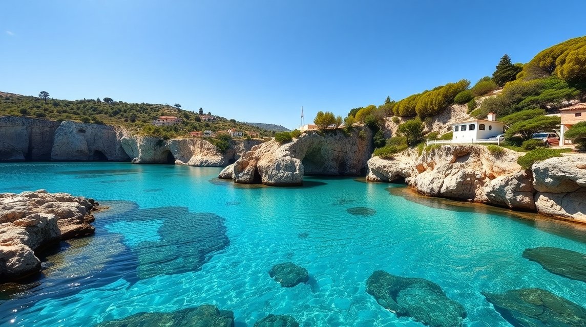 Kristálytiszta víz és érintetlen partok Calabria vidékén