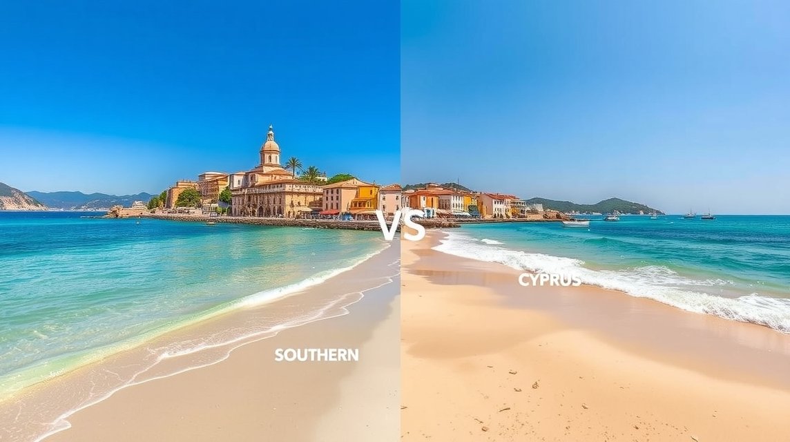 Ciprus északi vagy déli része? Melyiket válasszuk nyaralásra? 1 Ciprus déli és északi részének tengerpartja éles határral