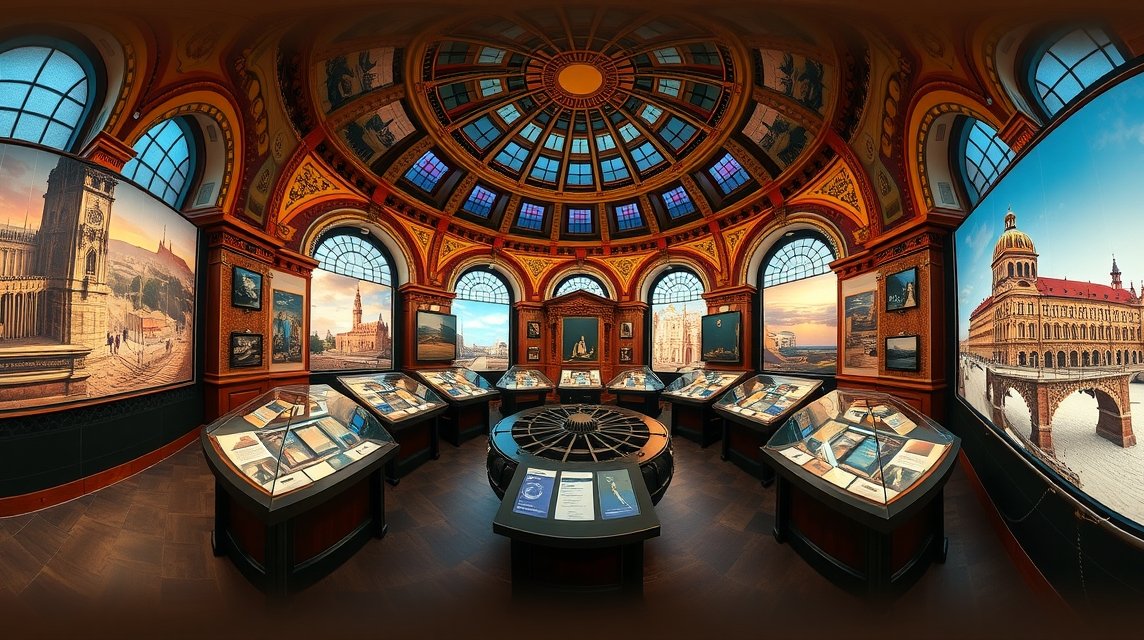 A Panometer Dresden lenyűgöző 360°-os panorámája és kiállítási területe