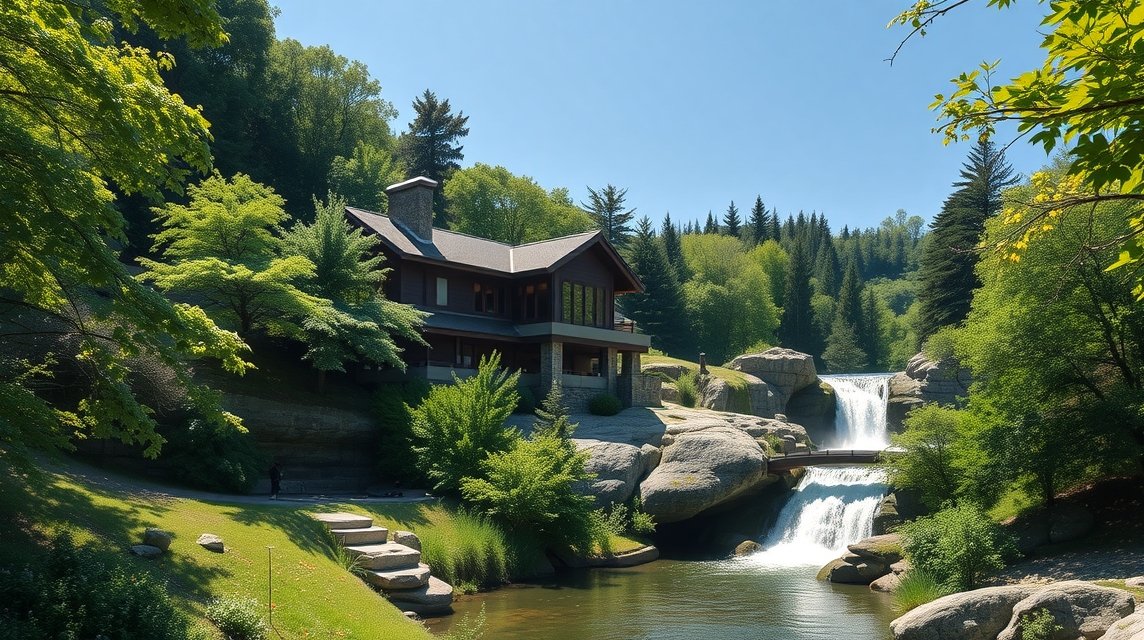 Frank Lloyd Wright Fallingwater ház Pittsburgh mellett