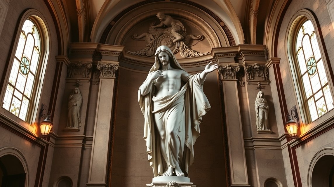 Fátyolos Krisztus szobra a Sansevero-kápolnában Nápolyban