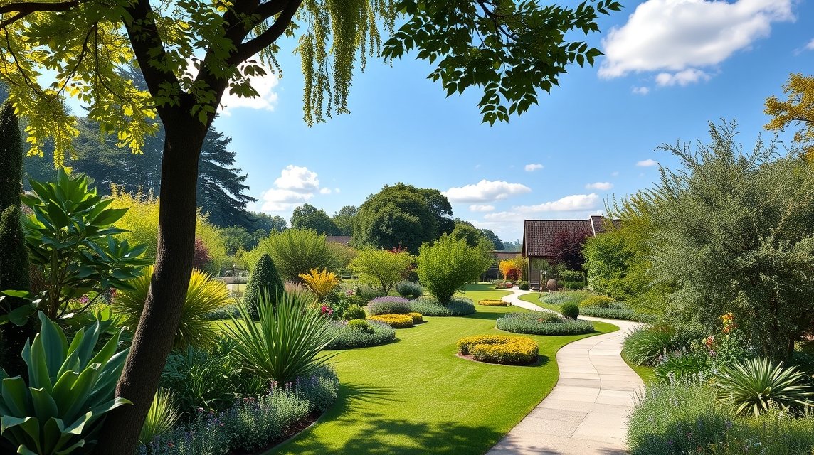 Bielefeld látnivalók - Botanikus Kert a Kesseltalban 1 A Bielefeld-i Kesseltal botanikus kert zöld pihenőhelye
