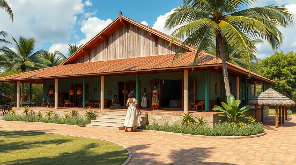 A Bombolulu Műhely és Kulturális Központ Mombasában, Kenya.