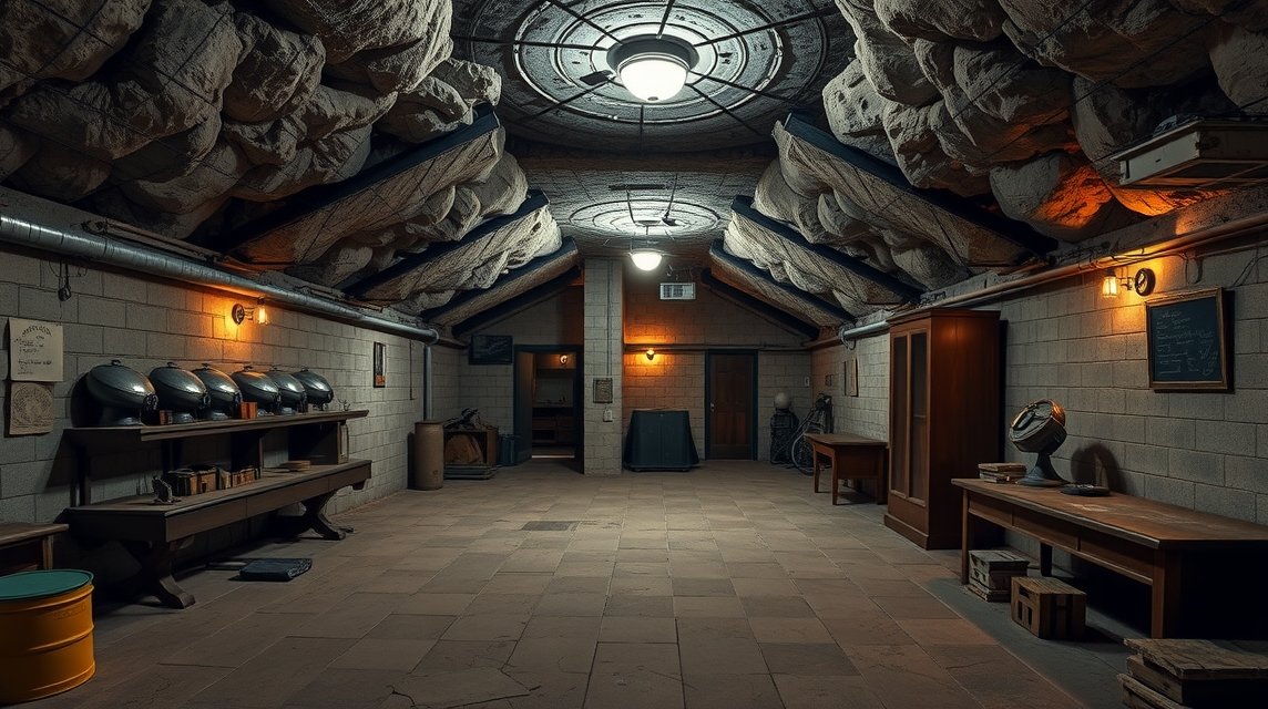 Brno látnivalók - 10-Z Bunker, a nukleáris óvóhely 1 A Brno 10-Z bunker belső tere, eredeti berendezésekkel.