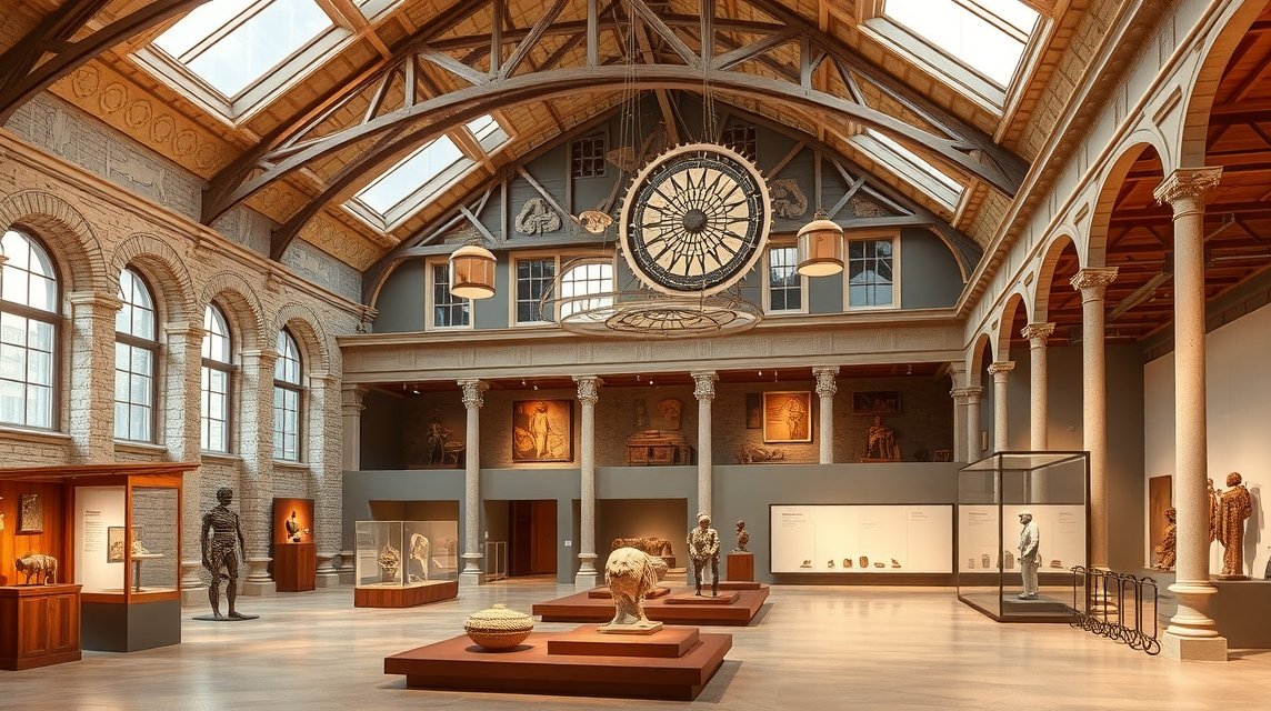 Carré Plantagenêt régészeti múzeum belső része, Le Mans