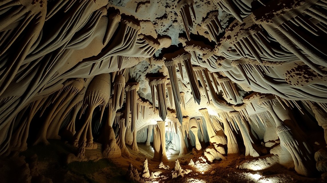Deménfalvi-cseppkőbarlang lélegzetelállító cseppkőformációk