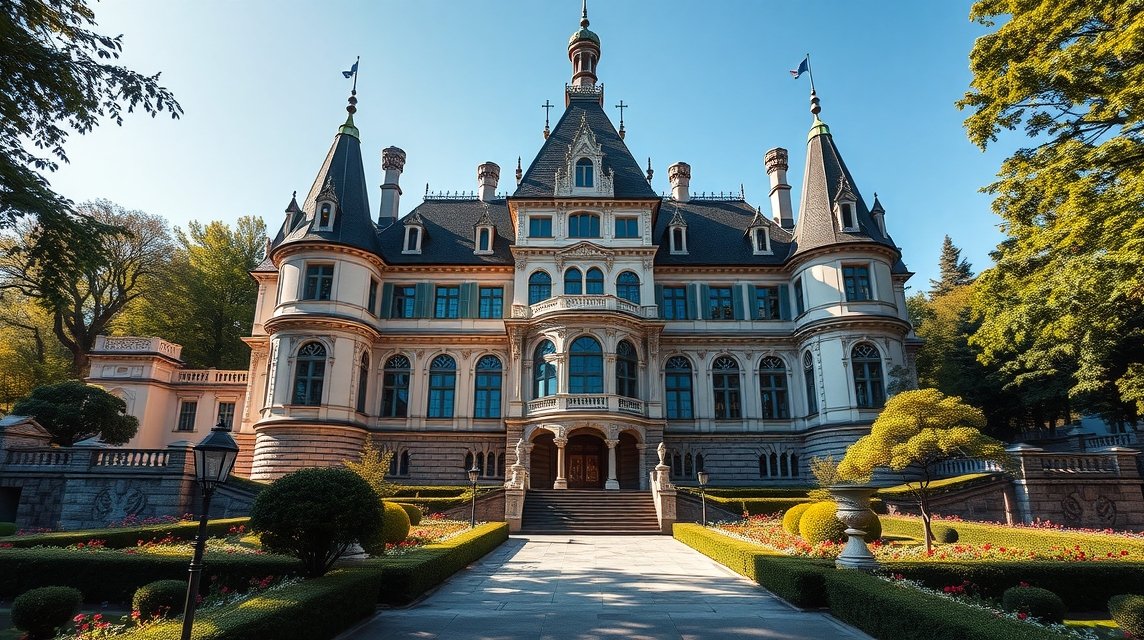 Kassa Jakab-palotája díszes homlokzattal és szecessziós részletekkel.