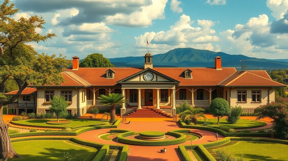 A Karen Blixen Múzeum gyönyörű kúriája Nairobi közelében.