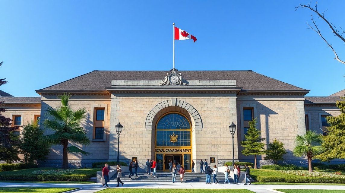 A Királyi Pénzverde épülete Ottawában, Kanada.