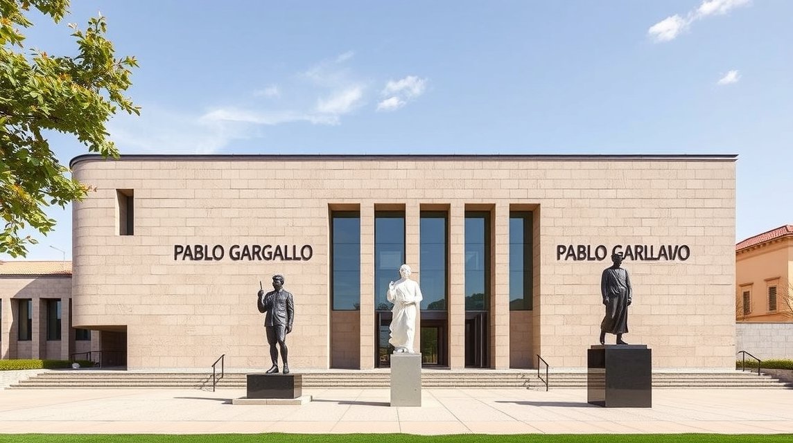 A Pablo Gargallo Szobrászmúzeum épülete Zaragoza városában.