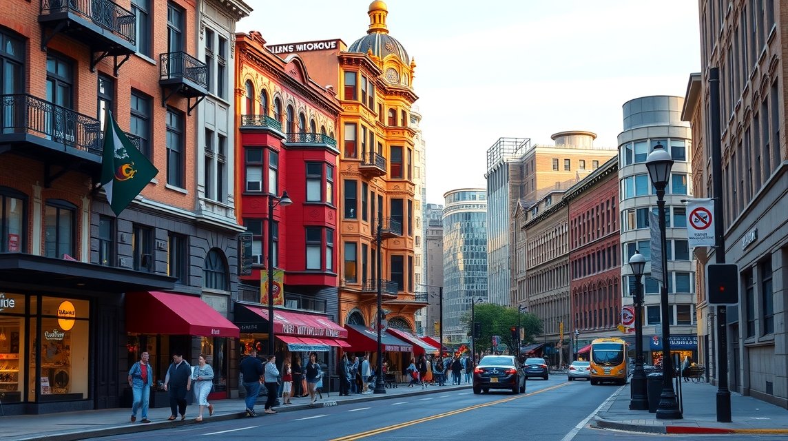 Séta a Stephen Avenue történelmi sétálóutcáján Calgaryban