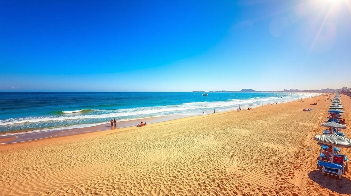 A gyönyörű Playa de San Juan strand Alicante városában