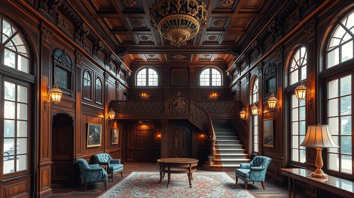 Funkcionalista lakásbelső Adolf Loos stílusában Plzeňben