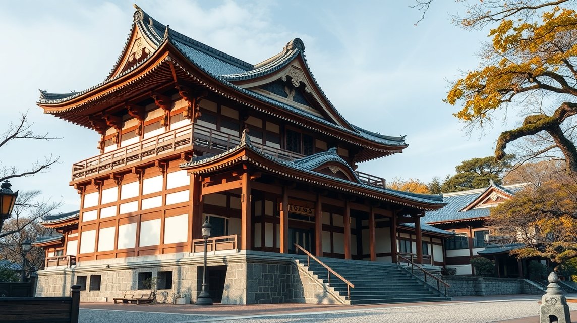 Ishite-ji templom látképe Macujamában, Japánban.