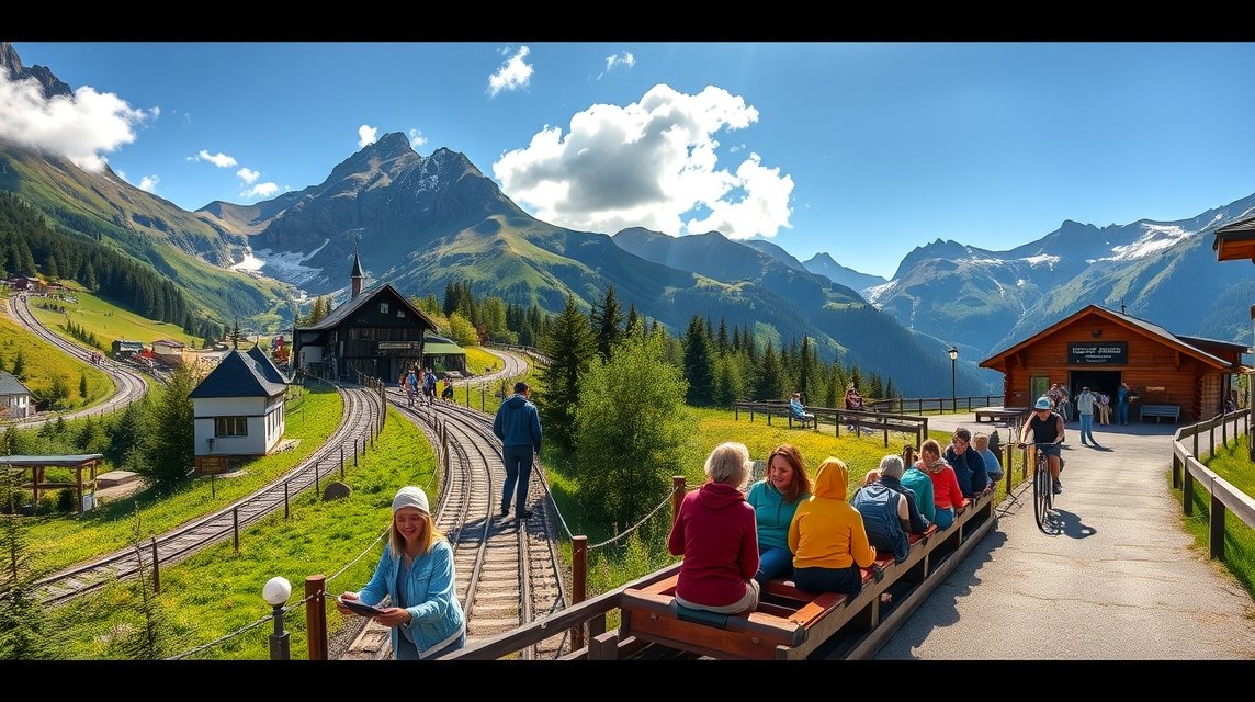 Gyönyörű kilátás Grindelwald hegyi útjára és Pfingstegg látványára.