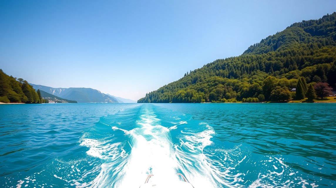 Hajókázás a Wörthi-tón, Klagenfurt gyönyörű vizén