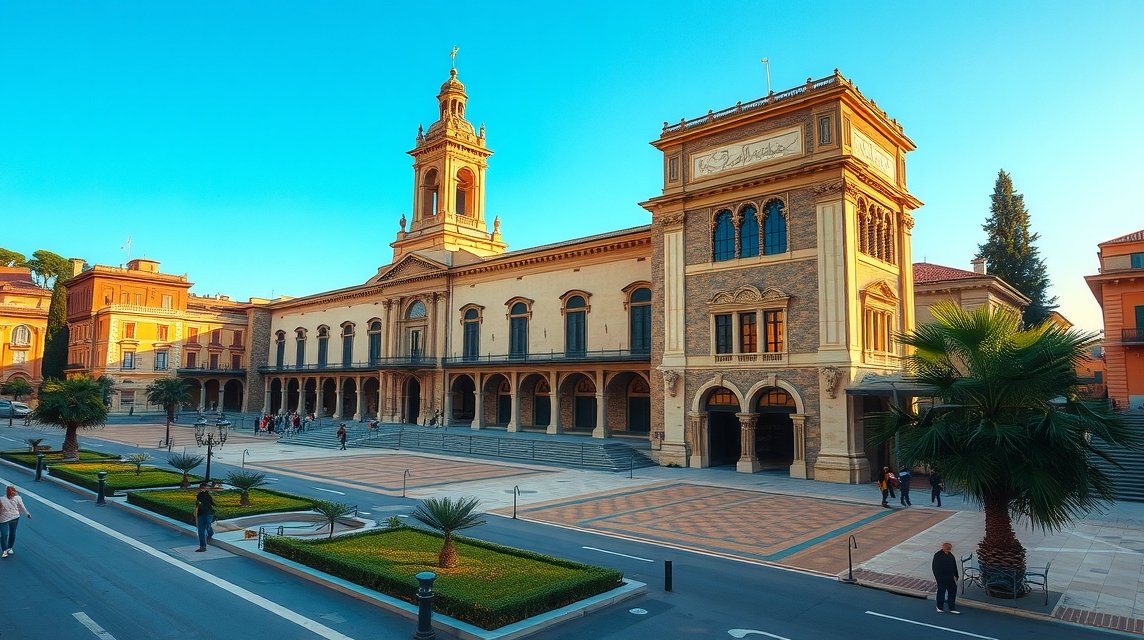Normann Palota és Palatinus-kápolna a gyönyörű Palermo városában