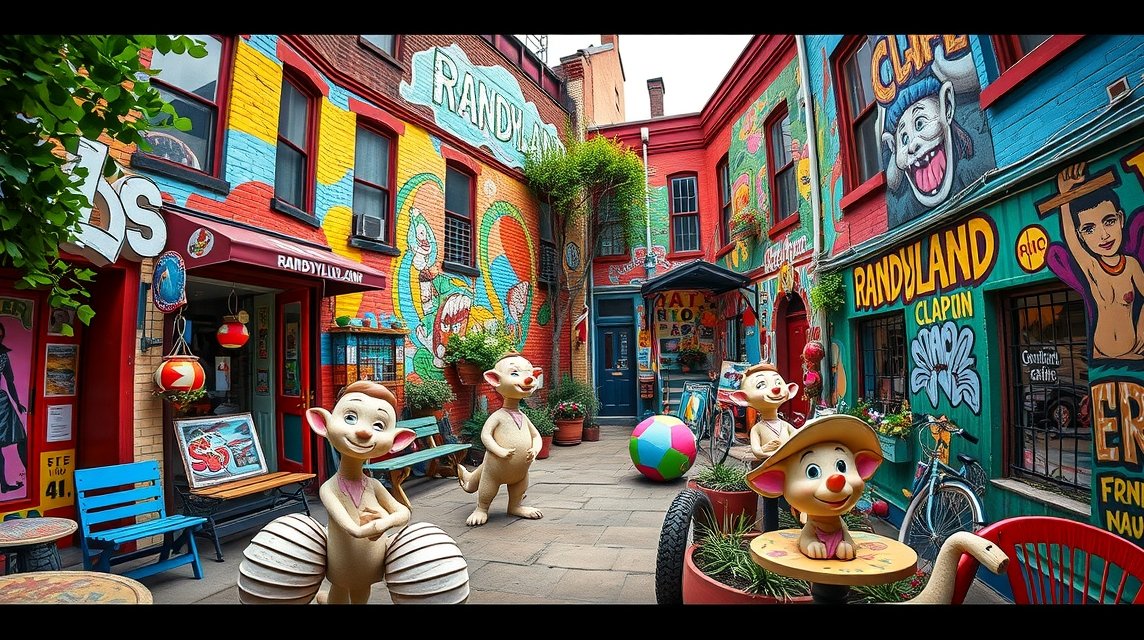 Randyland, Pittsburgh színes művészeti udvara élénk installációkkal