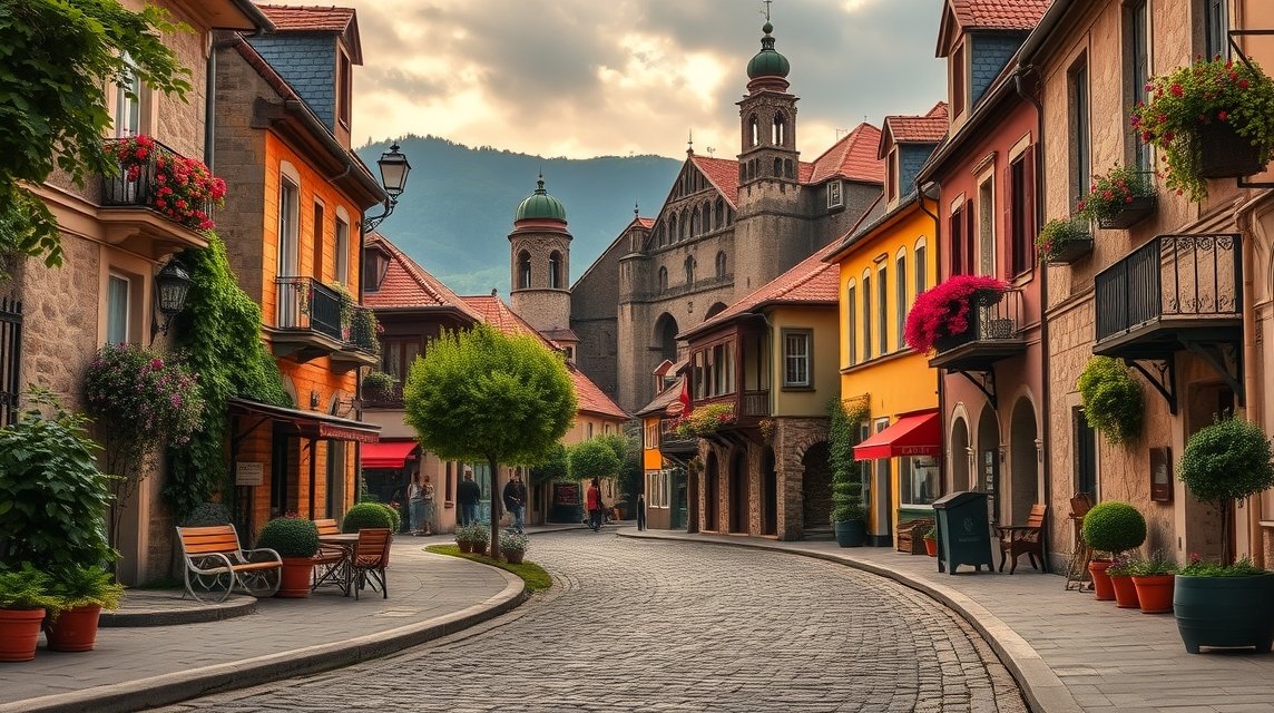 Selmecbánya: Romantikus macskaköves utcák a vulkán gyomrában 1 Selmecbánya romantikus macskaköves utcái és épületei