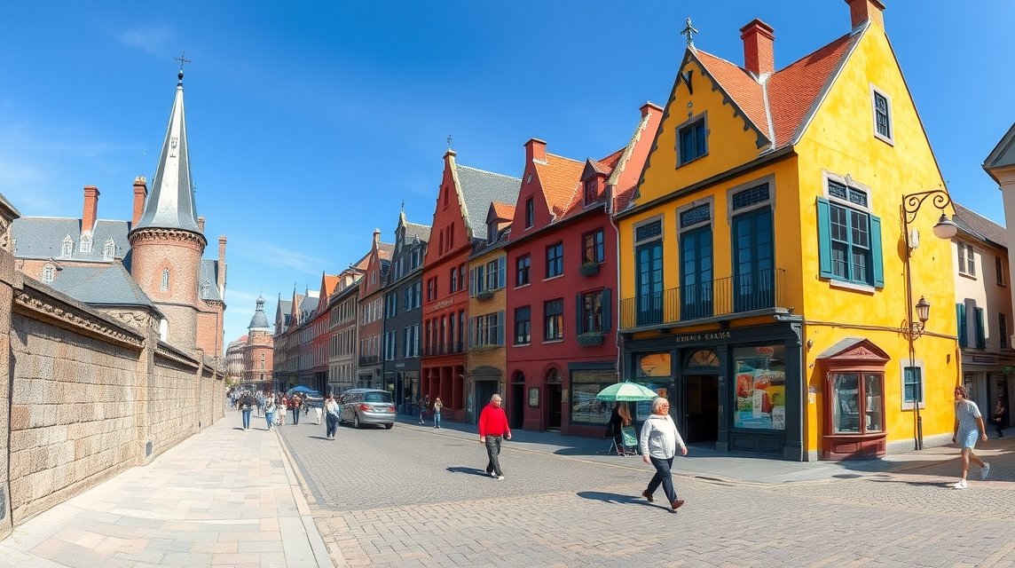 Vieux-Québec óvárosának hangulatos utcái és épületei.