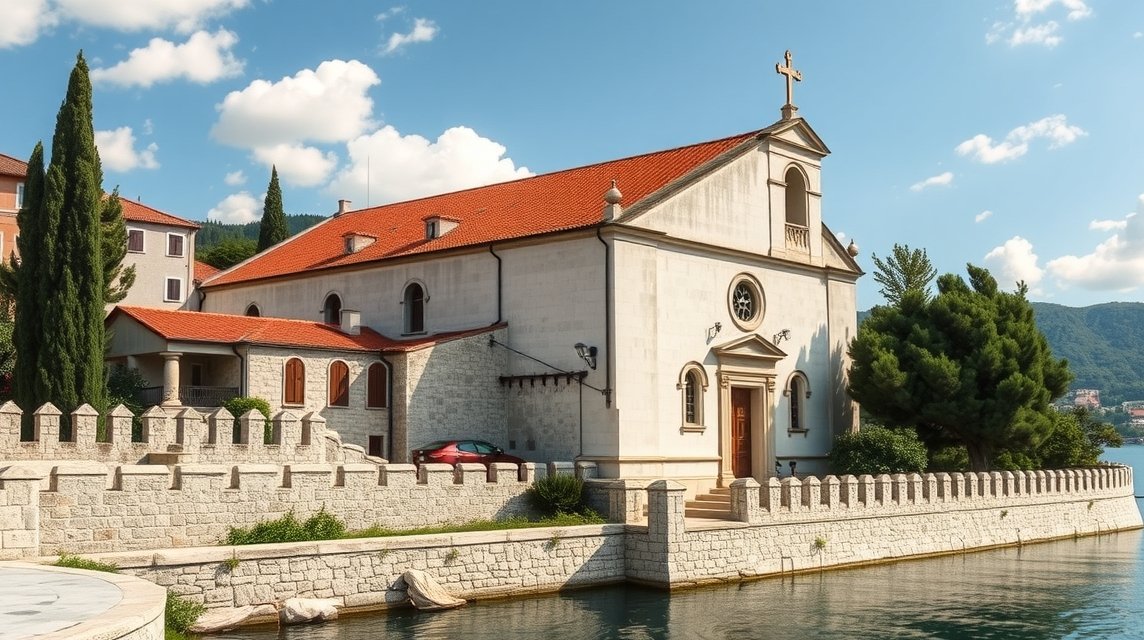 Szent Domonkos-kolostor Trogirban, román-gótikus építészet