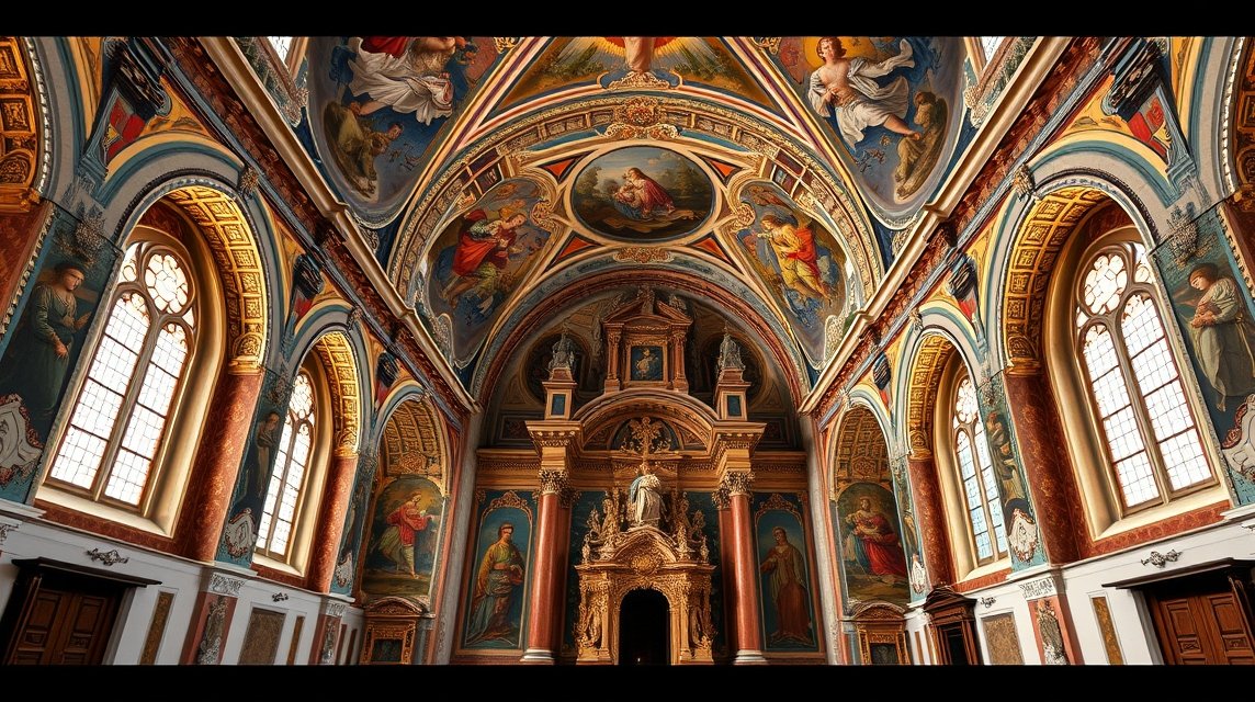 Asam-templom barokk freskói Ingolstadtban