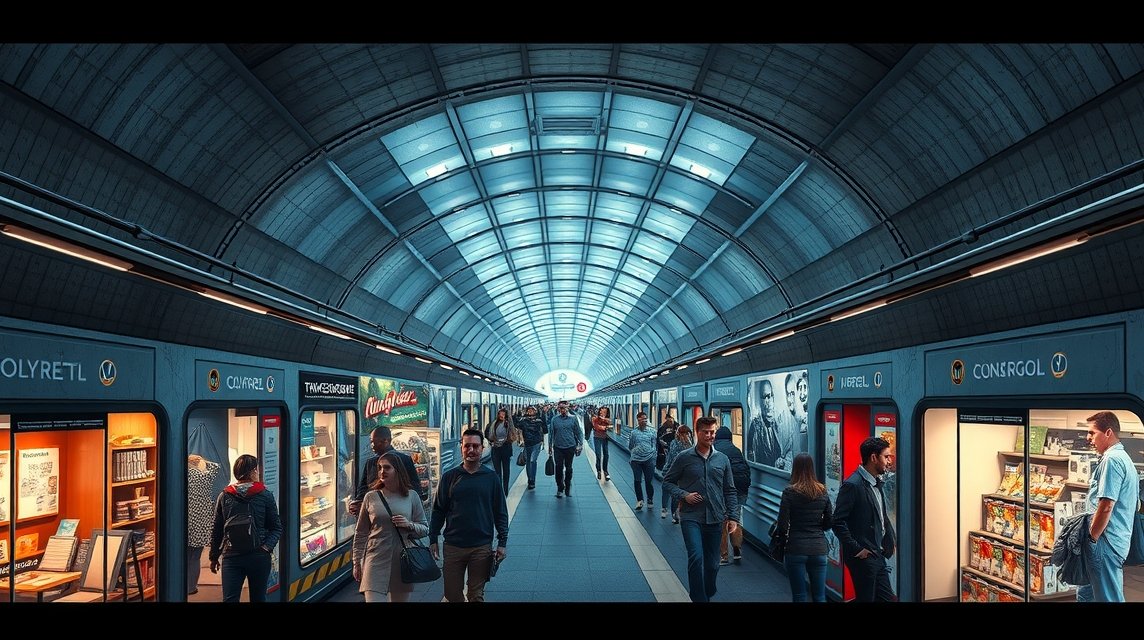 Föld alatti város, Montreal metróállomás mindennapja