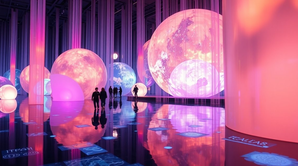 teamLab Planets interaktív digitális művészeti élmény Tokióban