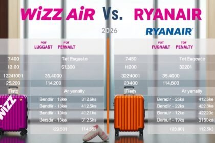 Wizz Air és Ryanair poggyász szabályok 2026 grafika
