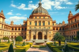 Az Alcázar palota udvara Sevilla városában, Dorne forgatási helyszíne.