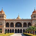 Az Aljafería palota lenyűgöző mór építészete Zaragoza szívében.