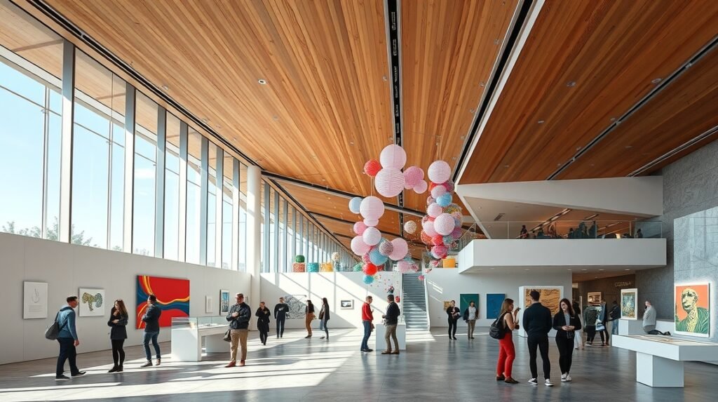 IAACC Pablo Serrano modern művészetek múzeuma belső tér