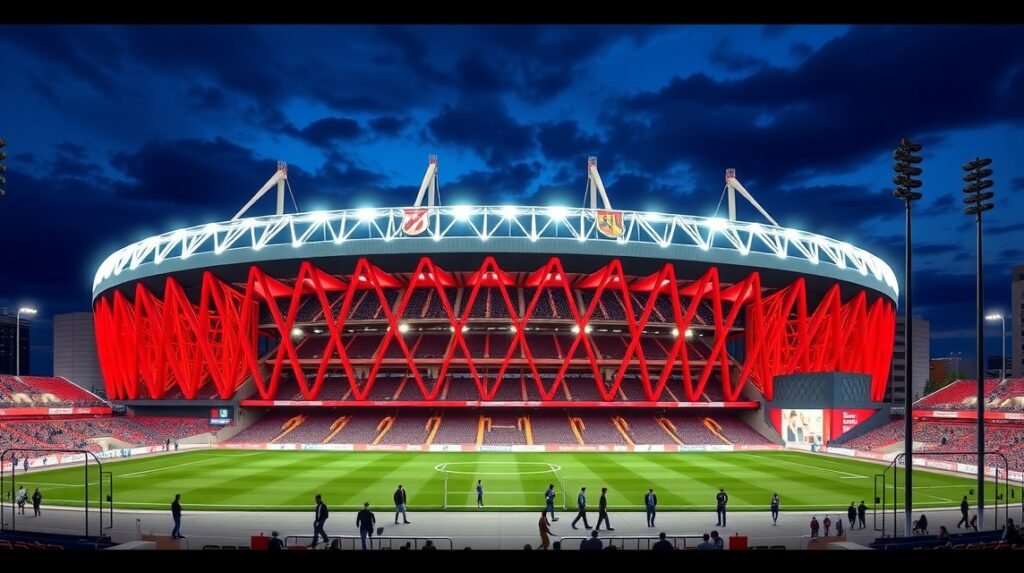 San Mamés Stadion exterior, Bilbao, Spanyolország, sportélmény