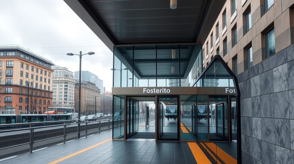 A Fosterito metróállomás elegáns dizájnja Bilbaóban