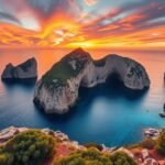 Es Vedrà szikla lenyűgöző naplementében Ibizán