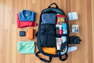 Hátizsákos csomagolás egy hetes utazáshoz sokoldalú ruhákkal