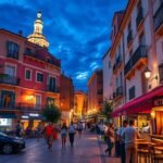 Santa Catalina negyed bárok és emberek Palma éjszakáján