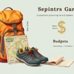 Felszerelés El Camino zarándokútra: hátizsák, térkép és túracipő.