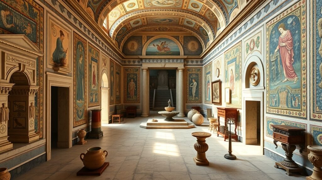 A római ház belső udvara a Casa de la Fortuna Cartagenában.